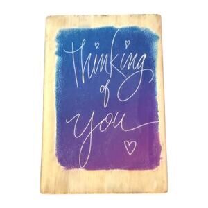 Stamps Etc Thinking Of you Rubber Stamp CRI-089-B